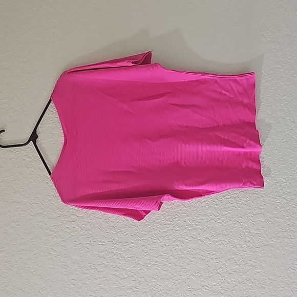 La Reyna by fashion fashion hot pink Dolman sleeve top - Picture 3 of 6